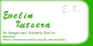 evelin kutsera business card